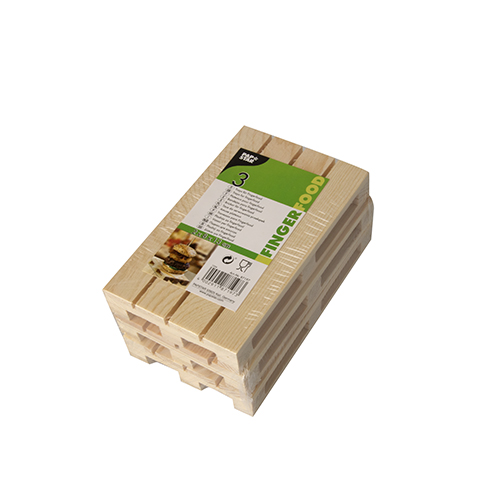 2520 Trays für Fingerfood, Holz 2 cm x 8 cm x 13 cm