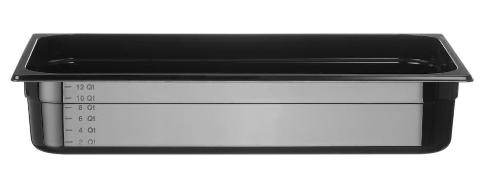 Gastronorm-Behälter 1/1, HENDI, Profi Line, GN 1/1, 14L, Schwarz, 530x325x(H)100mm