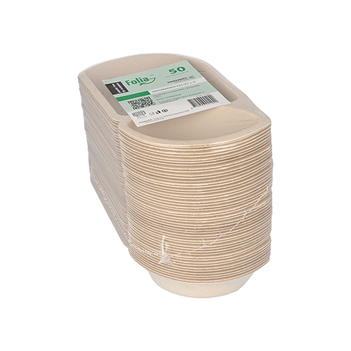 14400 Snacktrays Zuckerrohr 2-geteilt 3,2 cm x 9,7 cm x 17,6 cm natur