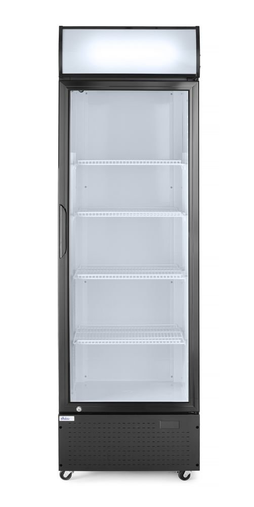 Eintüriger Kühlschrank mit hinterer Bar und hinterleuchteter Blende,, Arktic, 254L, Schwarz, 220-240V/250W, 578x605x(H)1980mm
