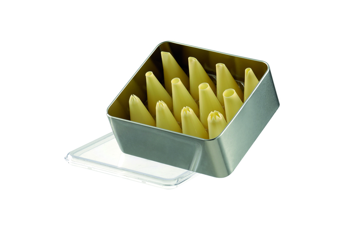 Tüllenkassetten-Set 12-teilig, kleine Tüllen Tüllenkassetten-Set 12-teilig, kleine Tüllen