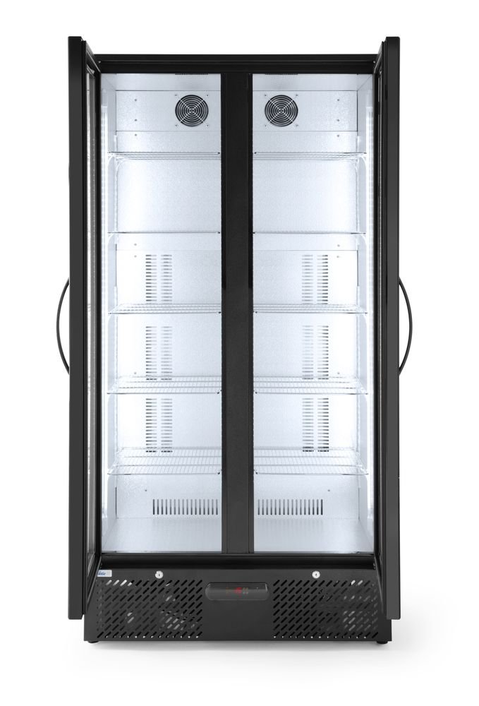 Bar-Kühlschrank mit Doppeltür, Arktic, 477L, Schwarz, 220-240V/365W, 900x530x(H)1820mm