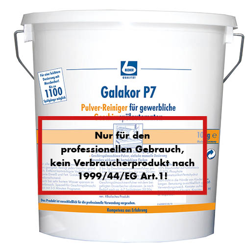kg "Dr. Becher" Galakor P7 Geschirrreiniger (Pulver) kg "Dr. Becher" Galakor P7 Geschirrreiniger (Pulver)
