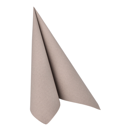 12500 Servietten "ROYAL Collection" 1/4-Falz 40 cm x 40 cm grau in Papierverpackung