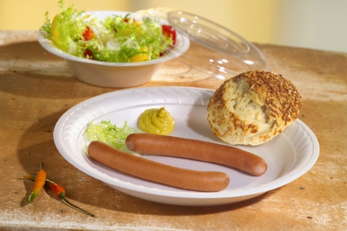 6000 Dom-Deckel, R-PET rund Ø 15,5 cm · 2,5 cm klar