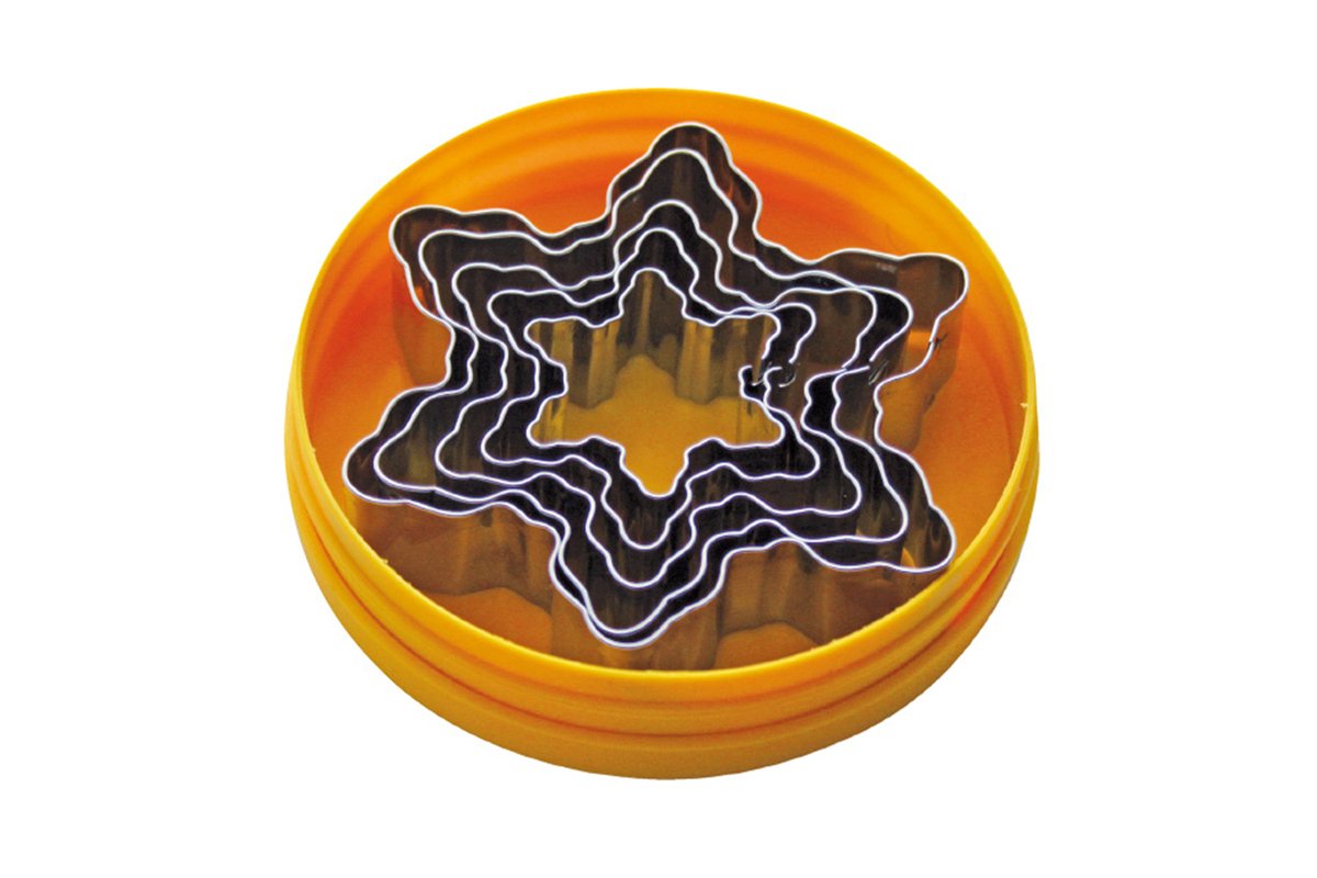 Dekor-Ausstecher im Satz "Schneeflocke"