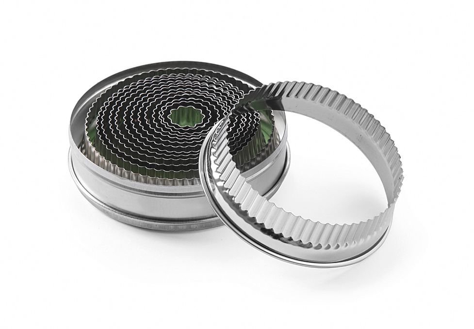 Ausstechformset, HENDI, mit Zackenrand, ø18-108, (H)35mm