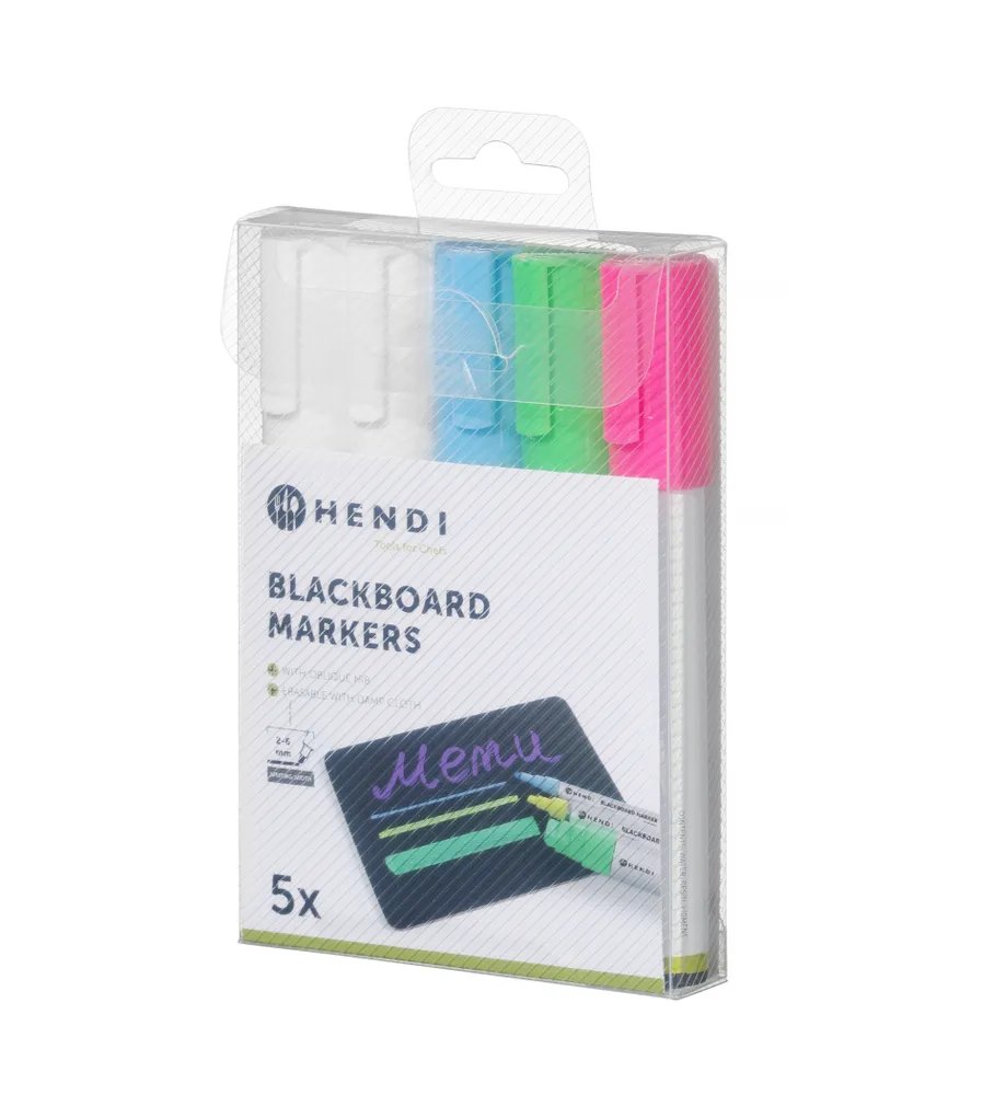 Kreidemarker 6 mm, 1x pink, 1x grün, 1x blau, 2x weiß