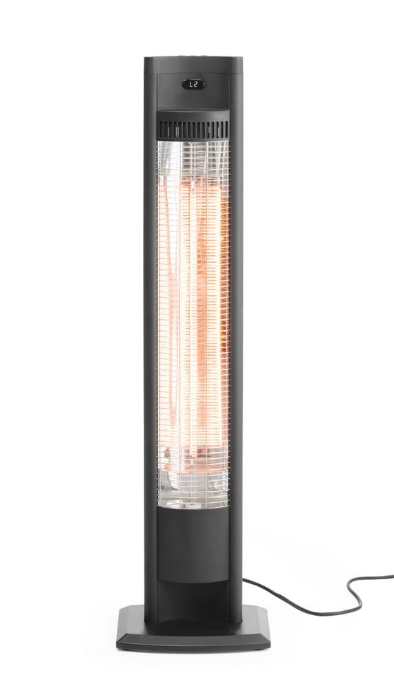 Infrarot-Heizgerät "Tornado", HENDI, Schwarz, 230V/2000W, 210x270x(H)1060mm