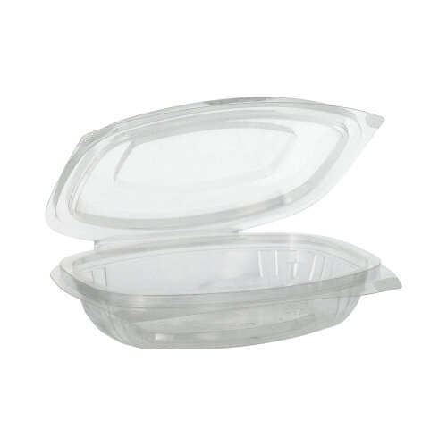 50 Feinkost- und Salatschalen mit Klappdeckeln, PLA "pure" 250 ml 3,1 cm x 16,1 cm x 13,2 cm glasklar 4800 Feinkost- und Salatschalen mit Klappdeckeln, PLA "pure" 250 ml 3,1 cm x 16,1 cm x 13,2 cm glasklar