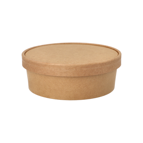 3000 Salatschalen, Pappe rund 500 ml Ø 15 cm · 4,6 cm braun