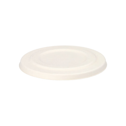 7200 Deckel für Suppenbecher, Zuckerrohr "pure" Ø 14 cm weiss