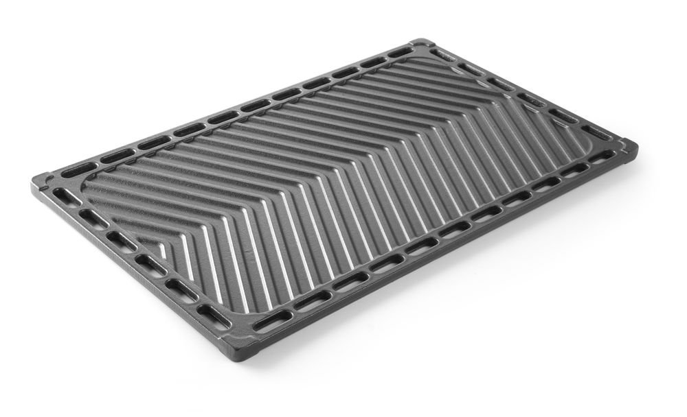 Gusseisen-Grillplatte, HENDI, GN 1/1, 325x530mm