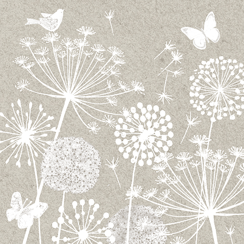 25920 Servietten, 3-lagig 1/4-Falz 33 cm x 33 cm beige "Meadow"