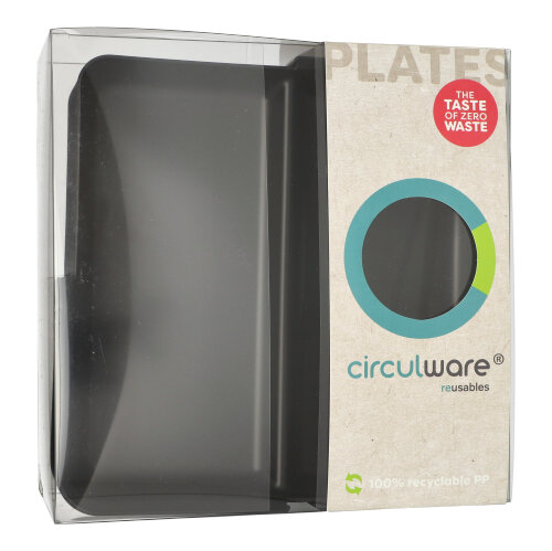 Circulware by Haval Mehrweg-Schalen Mix & Match eckig 2,9 cm x 23,4 cm x 23,4 cm schwarz Circulware by Haval Mehrweg-Schalen Mix & Match eckig 2,9 cm x 23,4 cm x 23,4 cm schwarz