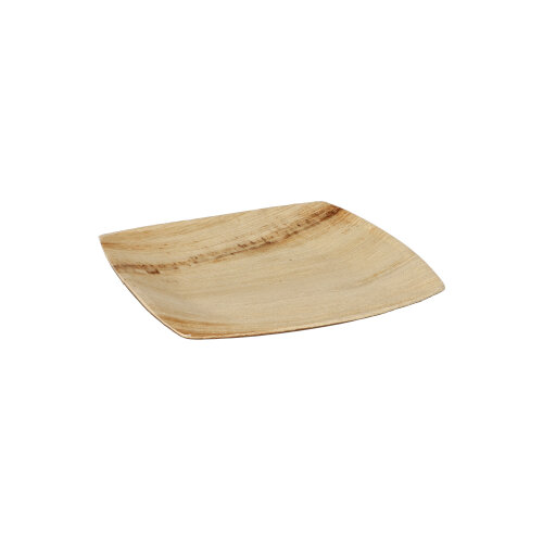 25 Teller, Palmblatt "pure" 15 cm x 15 cm natur "QUADRATO" 6000 Teller, Palmblatt "pure" 15 cm x 15 cm natur "QUADRATO"
