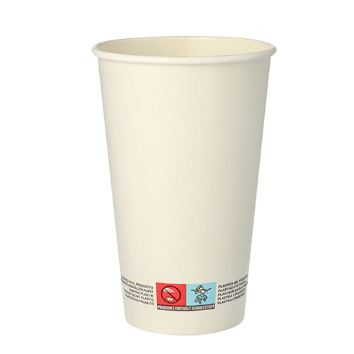 8000 Trinkbecher, Pappe 0,4 l Ø 9 cm · 13,9 cm weiss