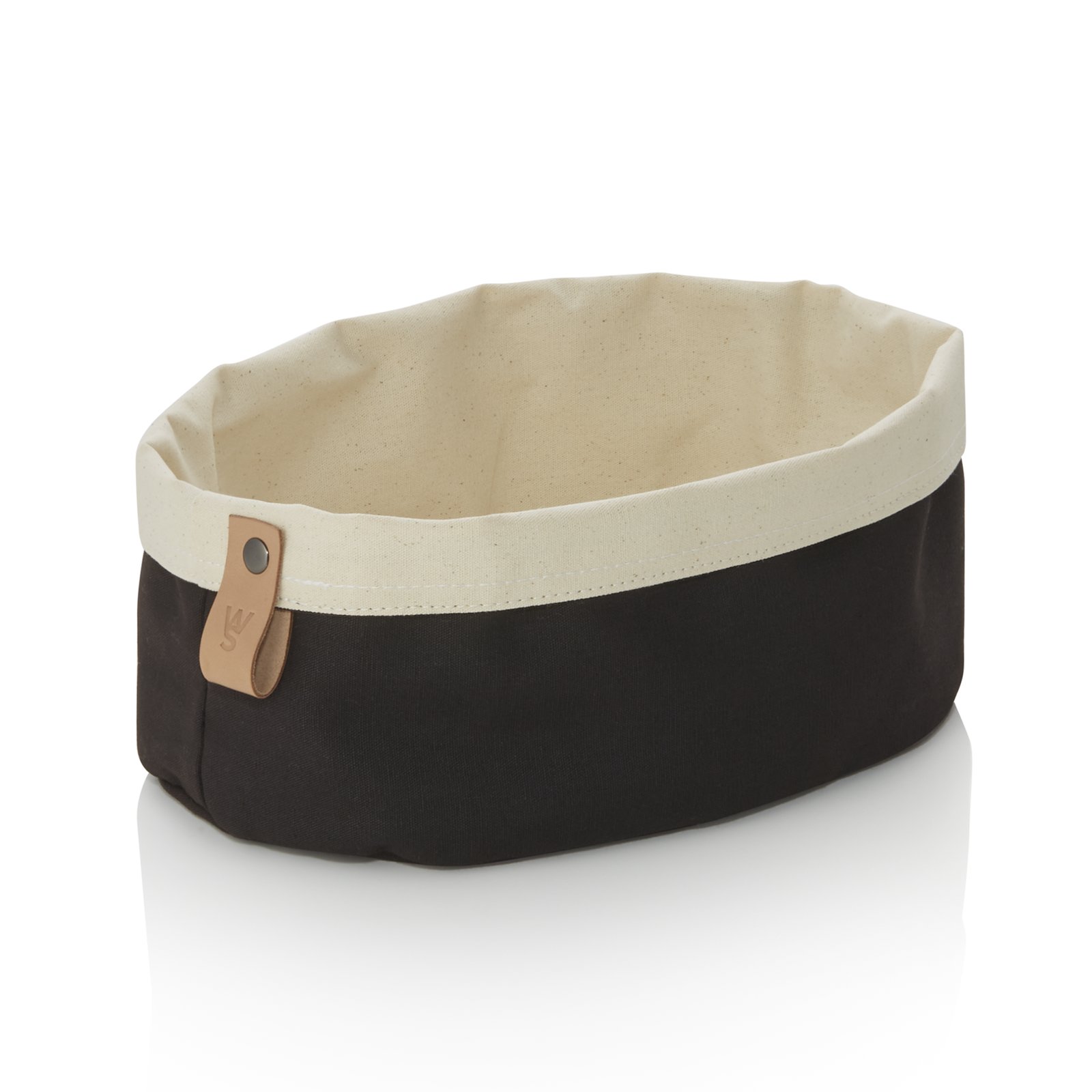 Brottasche FLIP COTTON, 25 x 18 x 12 cm, schwarz/cream, Canvas Brottasche FLIP COTTON, 25 x 18 x 12 cm, schwarz/cream, Canvas