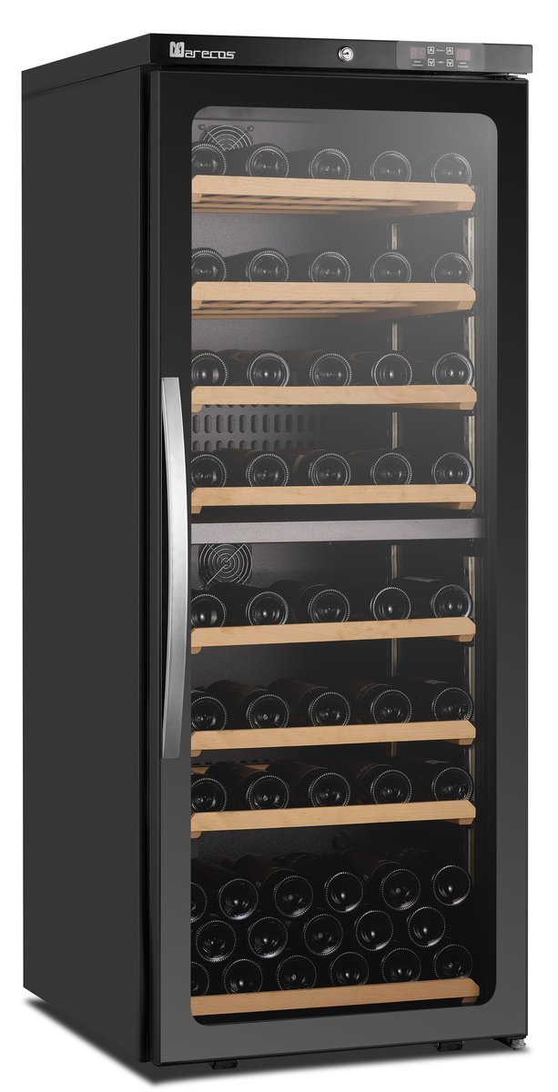 2-ZonenWeinkühlschrankmitGlastür,ModellCV350PV2T