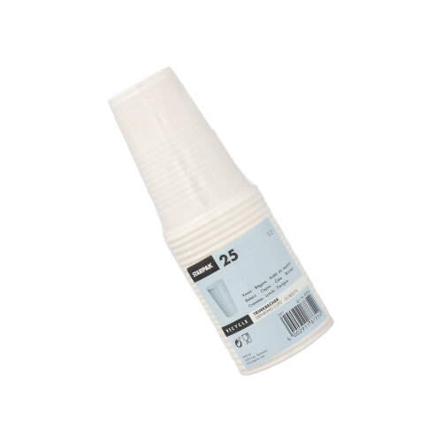 25 Trinkbecher, PP 0,2 l Ø 7,03 cm · 9,9 cm weiss 19200 Trinkbecher, PP 0,2 l Ø 7,03 cm · 9,9 cm weiss