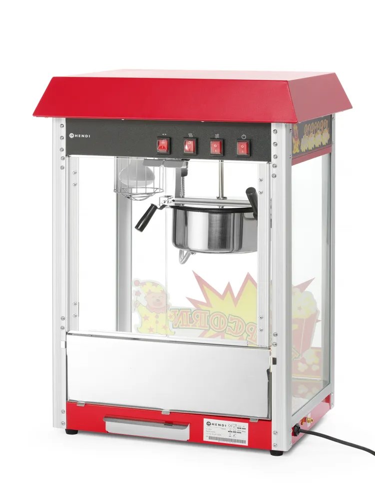 Popcorn-Maschine, Rot, 230V/1500W, 574x420x(H)778mm Popcorn-Maschine, Rot, 230V/1500W, 574x420x(H)778mm