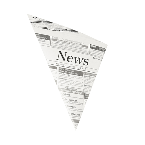 300 Spitztüten, Pergament-Ersatz 32,5 cm x 23 cm x 23 cm "Newsprint" Füllinhalt 250 g, fettdicht 72000 Spitztüten, Pergament-Ersatz 32,5 cm x 23 cm x 23 cm "Newsprint" Füllinhalt 250 g, fettdicht