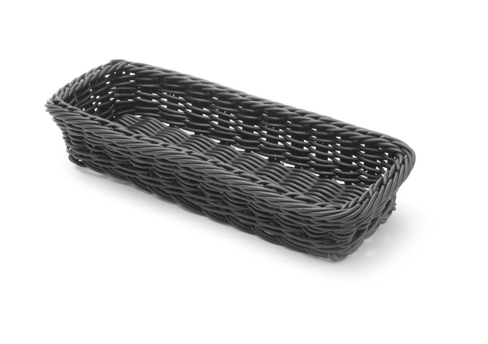 Besteckkorb, HENDI, Schwarz, 270x100x(H)45mm