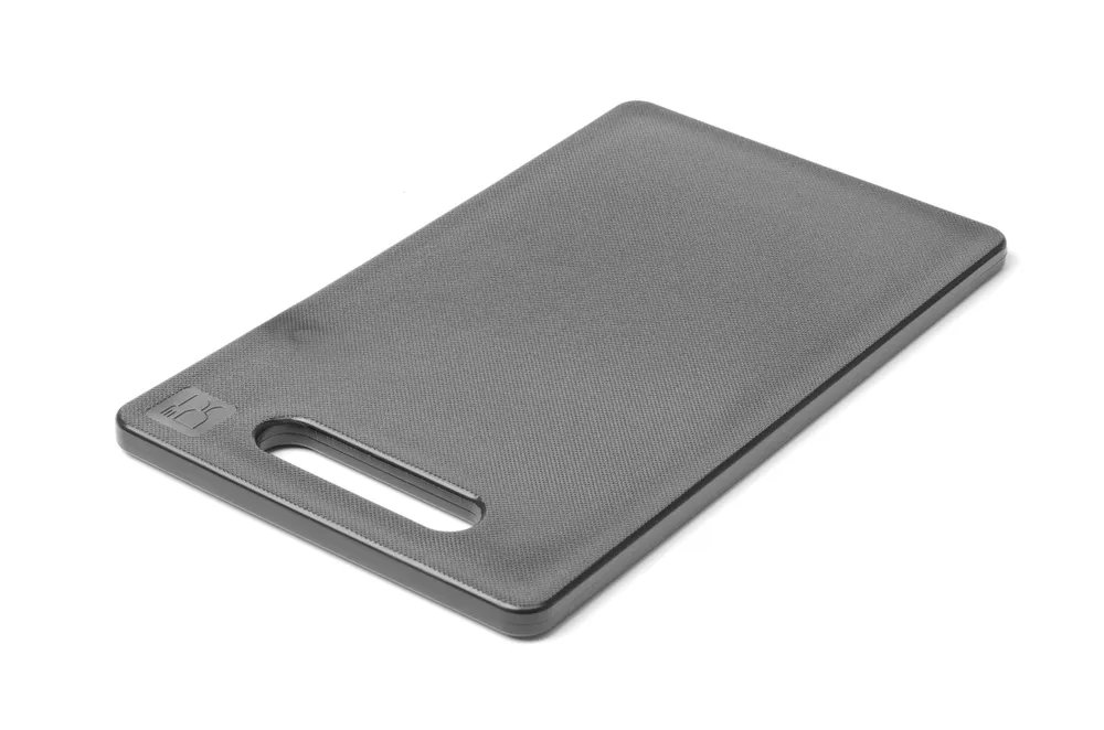 Schneidbrett mit Griff, Schwarz, 300x200mm