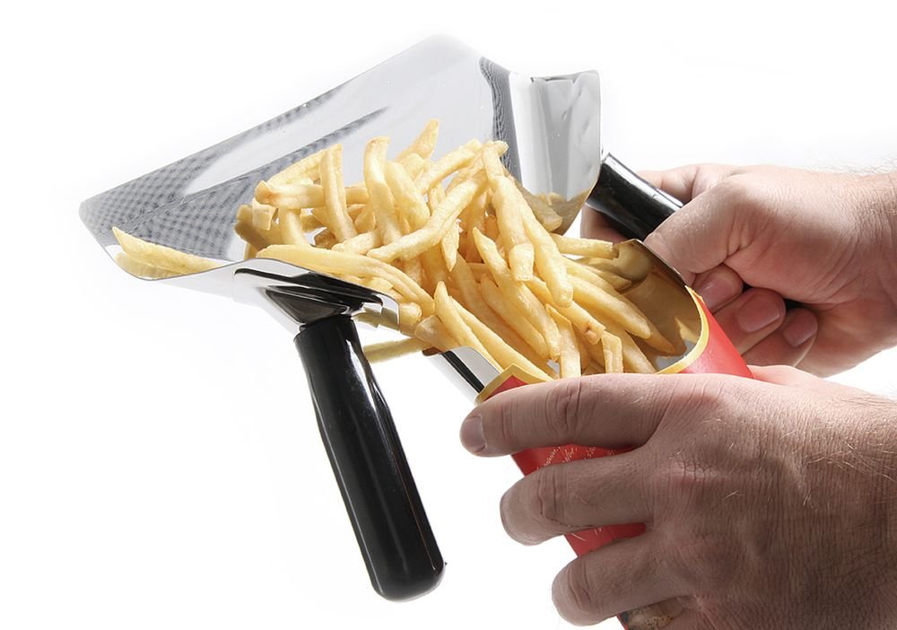 Pommes- und Nacho-Schaufel, HENDI, Schwarz, 230x220mm