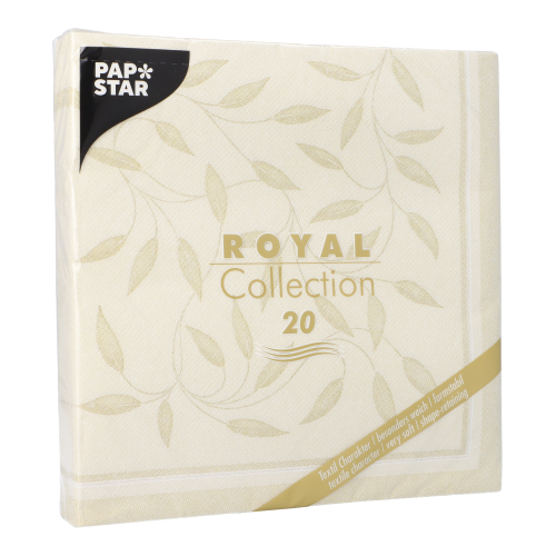 20 Servietten "ROYAL Collection" 1/4-Falz 40 cm x 40 cm champagner "New Mediterran" 12000 Servietten "ROYAL Collection" 1/4-Falz 40 cm x 40 cm champagner "New Mediterran"