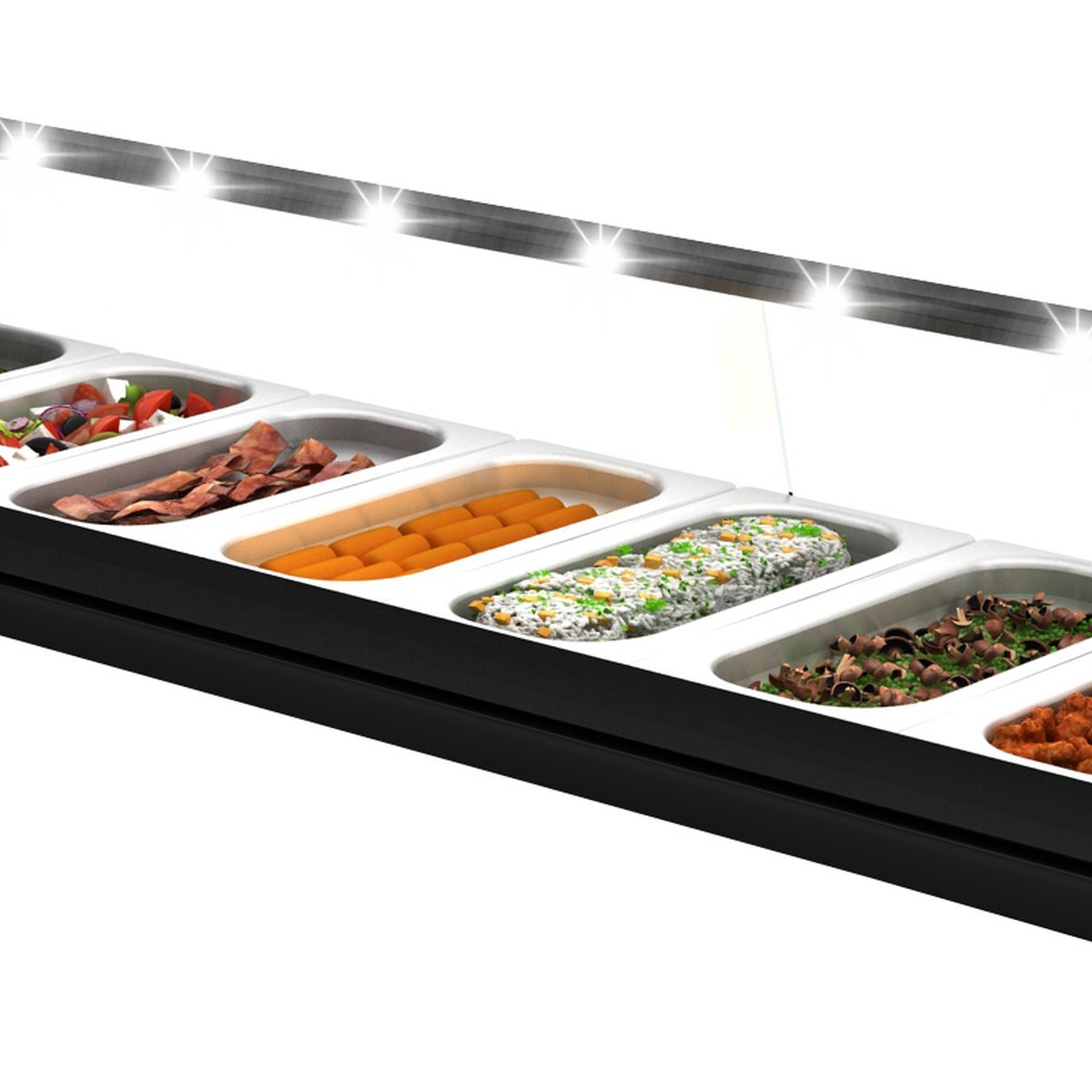 Royal Cooling Tapas 8 Kompressor links 8x GN 1/3 x 40 mm Royal Cooling Tapas 8 Kompressor links 8x GN 1/3 x 40 mm