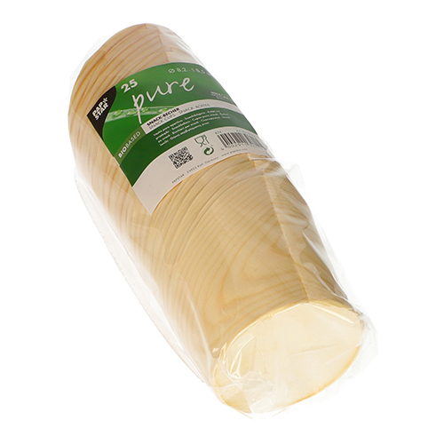 5250 Snackbecher, Holz "pure" Ø 8,2 cm · 8,5 cm