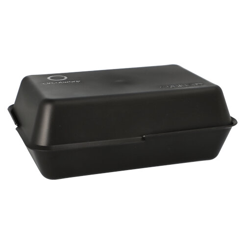 Circulware by Haval Mehrweg-Foodboxen 4,3 cm x 23,4 cm x 15,6 cm schwarz , 2-teilig