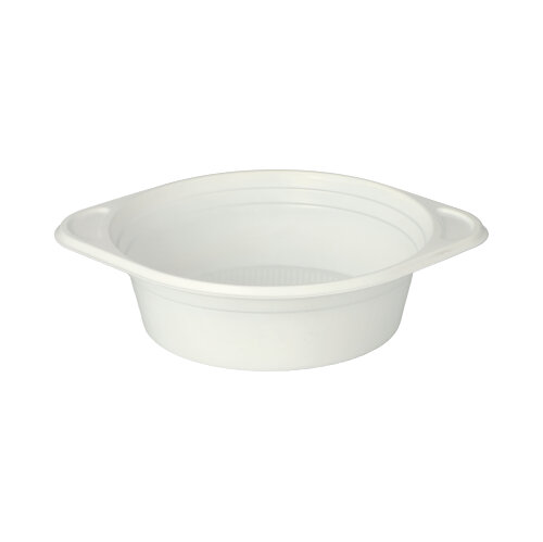 16200 Suppenschalen, PP rund 500 ml Ø 15,6 cm · 4,5 cm weiss mit Anfasser