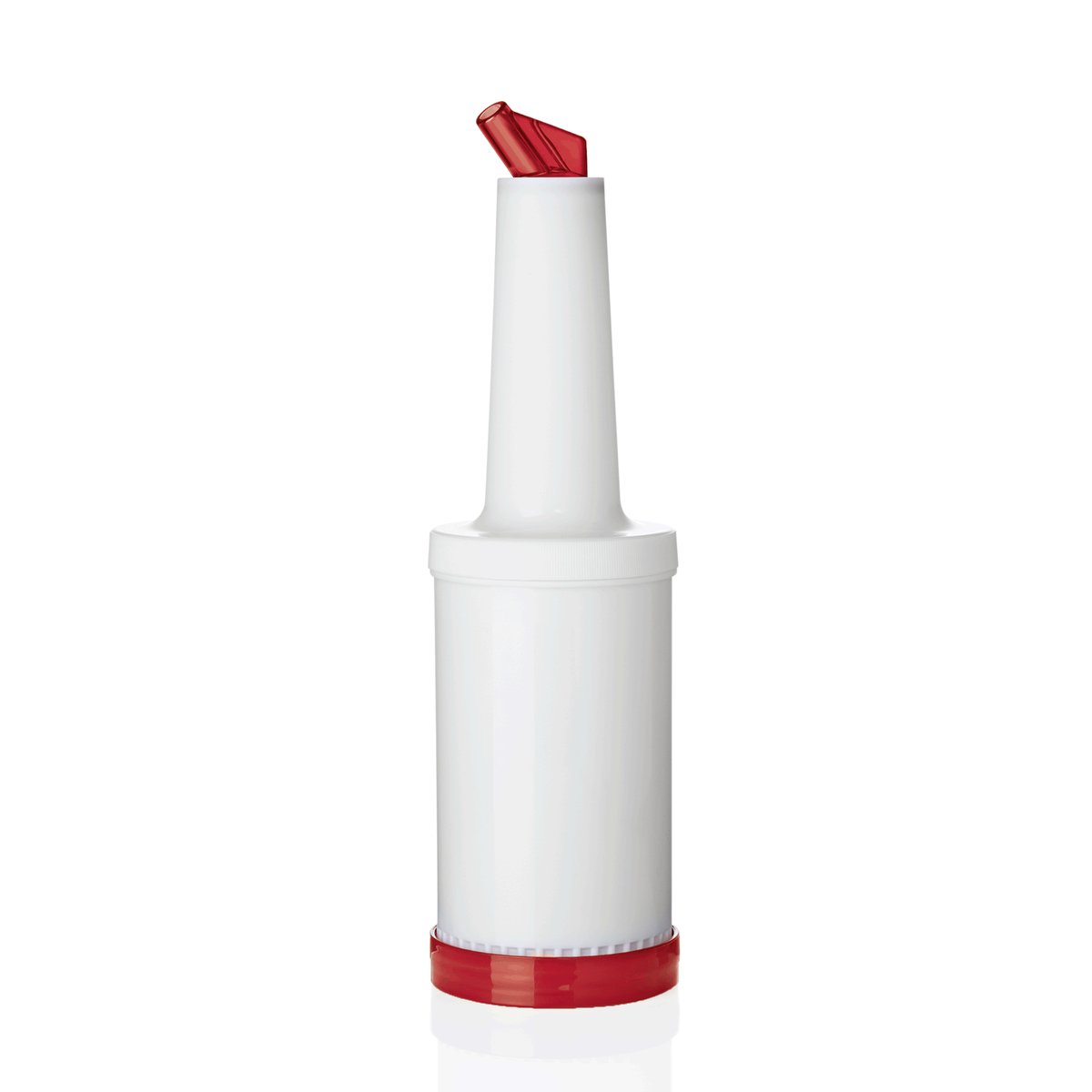 Dosier- und Vorratsflasche 1 L Höhe 32 cm rot