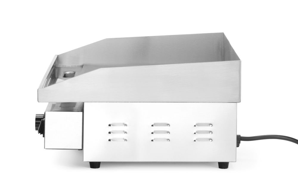Gerillte Grillplatte, Budget Line, 220-240V/3000W, 550x430x(H)240mm Grillplatte, flach, Budget Line, 220-240V/3000W, 550x430x(H)240mm