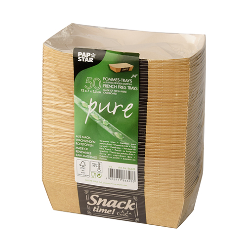 50 Pommes-Frites-Trays "pure" 3,5 cm x 7 cm x 12 cm "Good Food" mittel 12000 Pommes-Frites-Trays "pure" 3,5 cm x 7 cm x 12 cm "Good Food" mittel