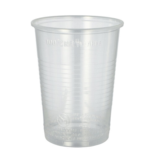 50 Trinkbecher, PP 0,4 l Ø 9,5 cm · 12,2 cm transparent mit Schaumrand 24000 Trinkbecher, PP 0,4 l Ø 9,5 cm · 12,2 cm transparent mit Schaumrand