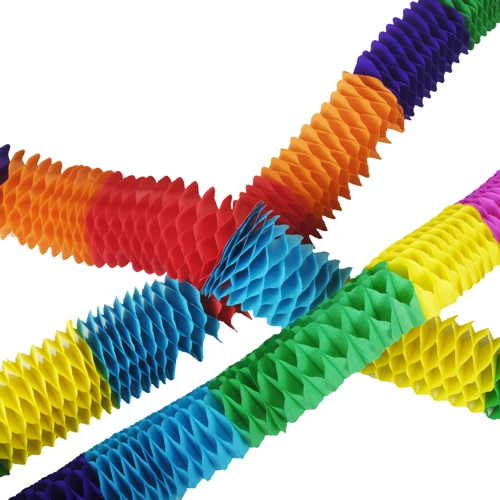 4 Girlanden, Papier 2 m "Boa - Mini" 4800 Girlanden, Papier 2 m "Boa - Mini"