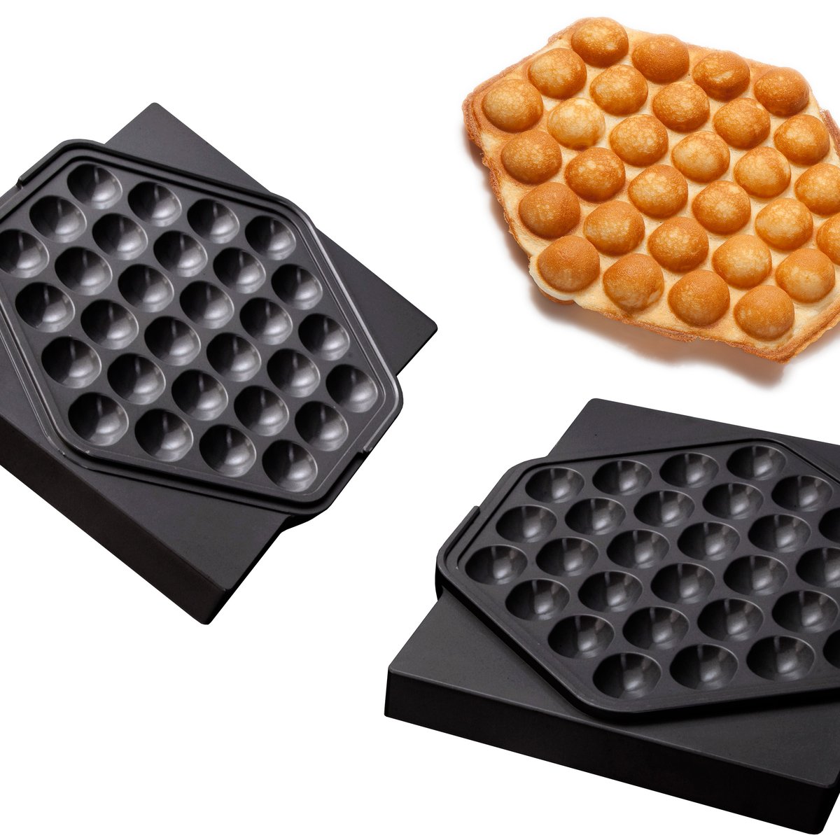 Bubble Waffel Backplattensatz für SWiNG-Backsystem Bubble Waffel Backplattensatz für SWiNG-Backsystem