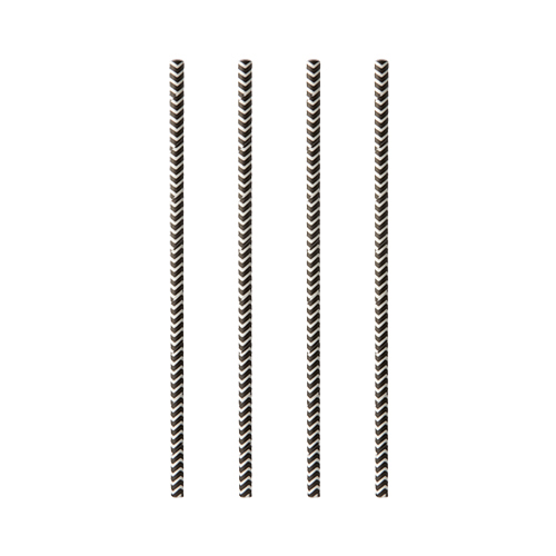 1000 Trinkhalme, Papier Ø 6 mm · 20 cm schwarz/weiss "Zig-Zag" 88000 Trinkhalme, Papier Ø 6 mm · 20 cm schwarz/weiss "Zig-Zag"