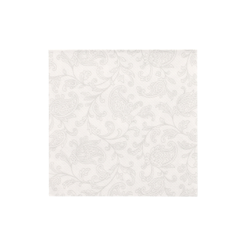 29400 Servietten "ROYAL Collection" 1/4-Falz 25 cm x 25 cm weiss "Ornaments"