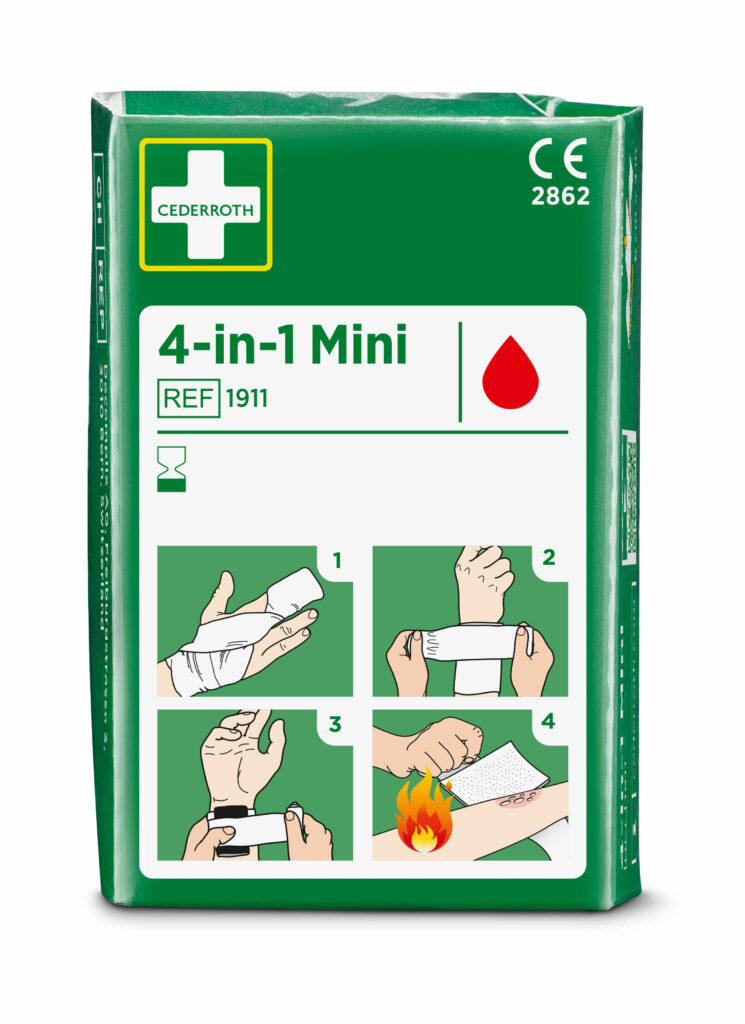 Cederroth 4 in 1 Blutstiller "mini" Wundverband Set Cederroth 4 in 1 Blutstiller "mini" Wundverband Set