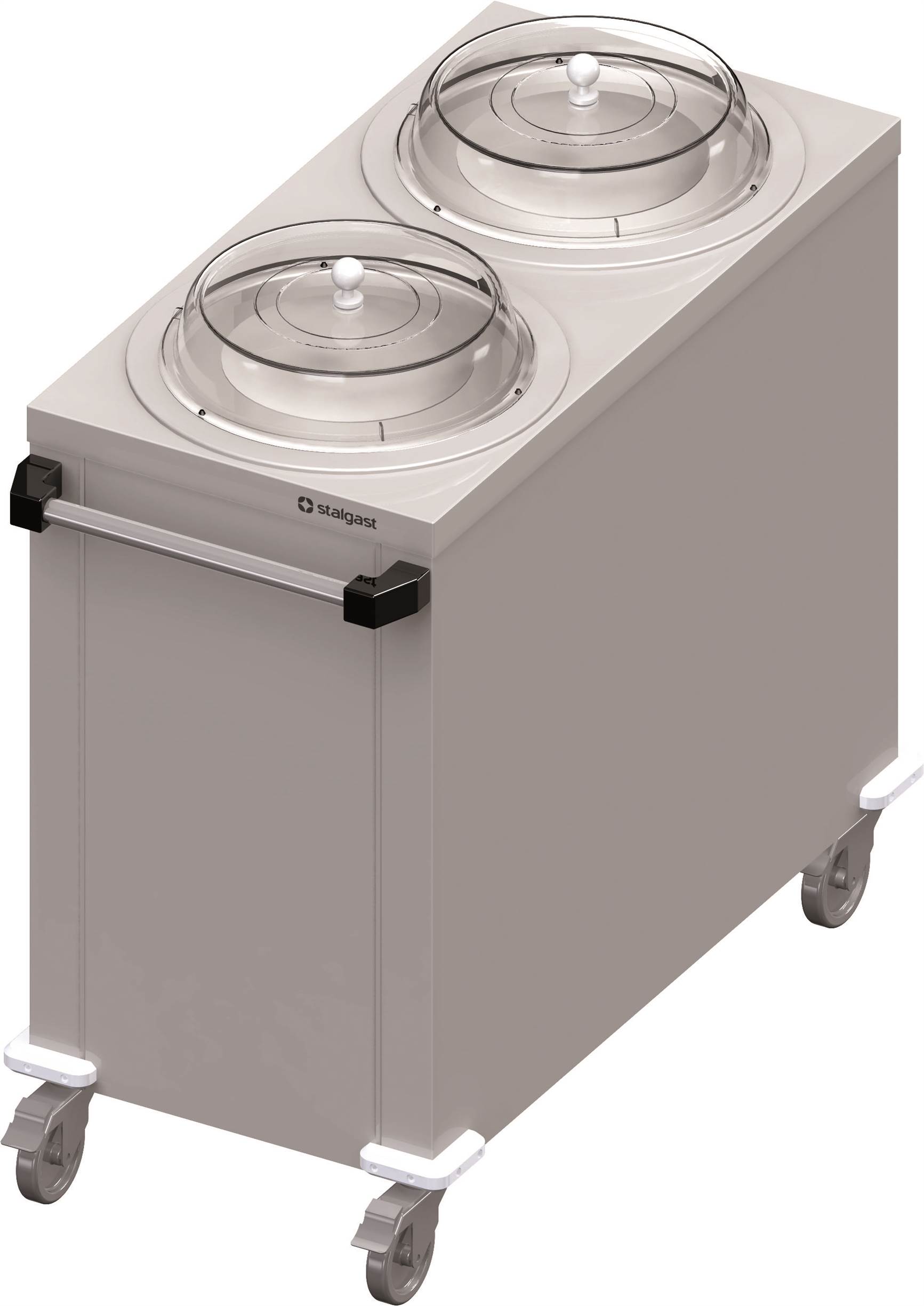 Doppel-Tellerspender, fahrbar 1000x510x880 mm für Speisenausgabesysteme Doppel-Tellerspender, fahrbar 1000x510x880 mm für Speisenausgabesysteme