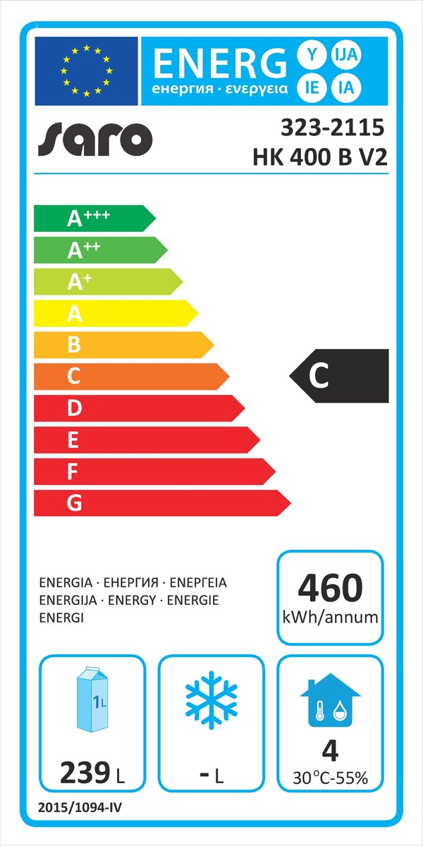 Lagerkühlschrank-schwarz,ModellHK400B