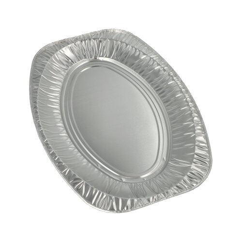 540 Servierplatten, Alu oval 43 cm x 29 cm