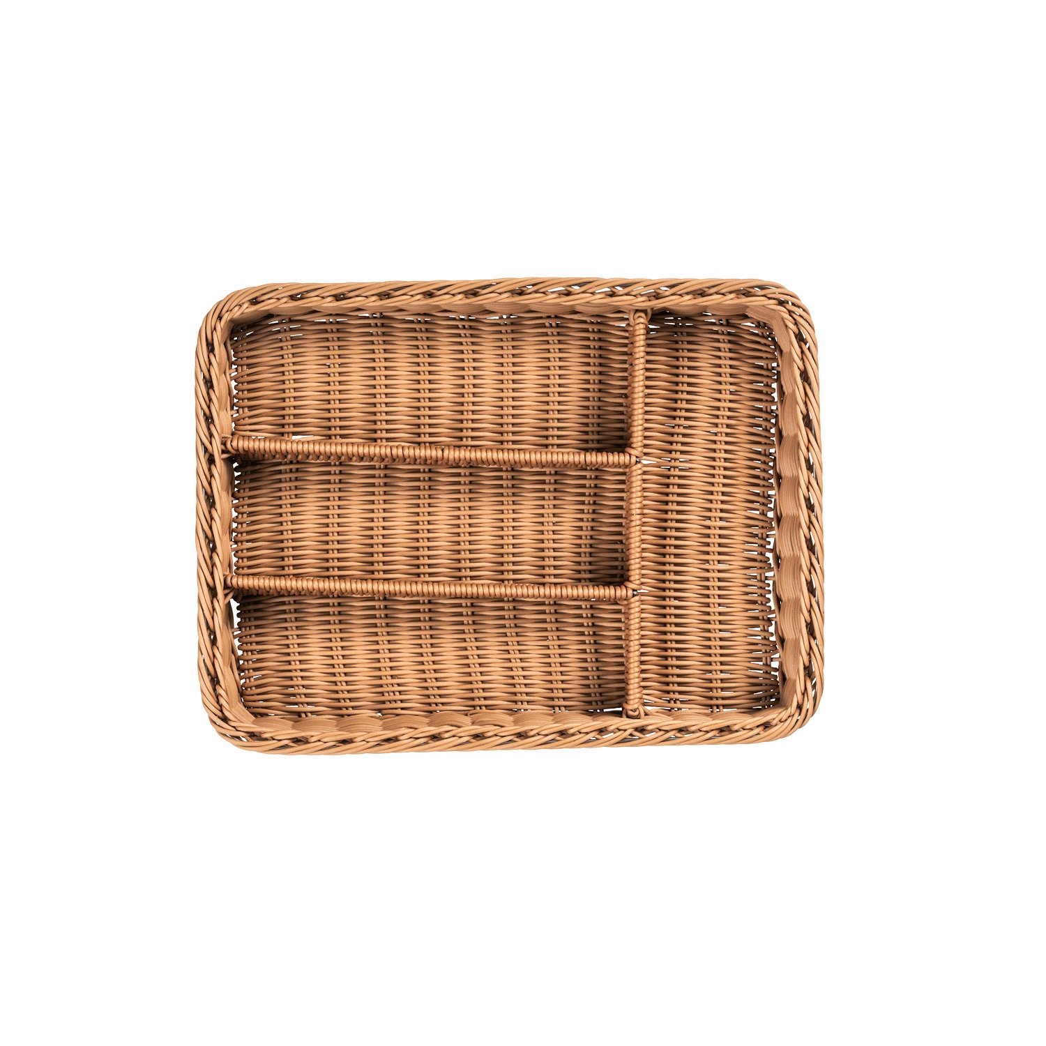 Besteckkorb 40 x 30 x 6,5 cm, beige