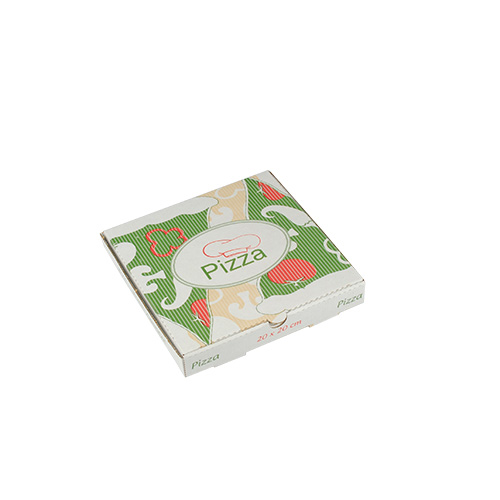 4200 Pizzakartons, Cellulose "pure" eckig 20 cm x 20 cm x 3 cm