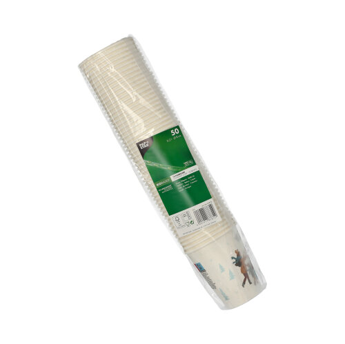 1000 Trinkbecher, Pappe 0,2 l Ø 8 cm · 9,2 cm "Hello Winter" 18000 Trinkbecher, Pappe 0,2 l Ø 8 cm · 9,2 cm "Hello Winter"