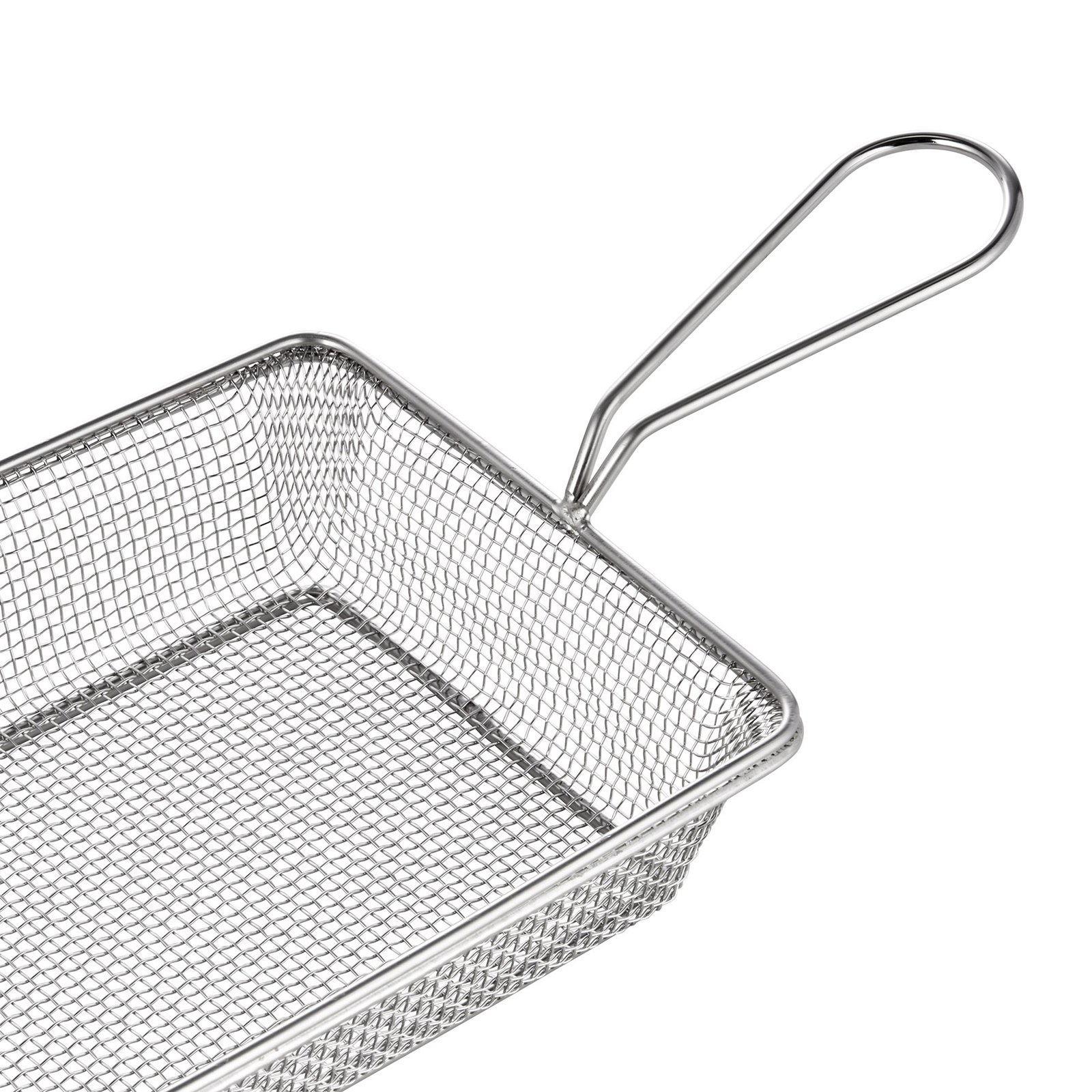 Servier- und Frittierkorb, 28 x 16 x 5 cm, Chromnickelstahl Servier- und Frittierkorb, 28 x 16 x 5 cm, Chromnickelstahl